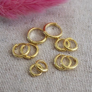 Gold Hoop Earrings , 5mm,6mm,7mm,8mm,9mm Small Hoops , Tiny Silver Hoops , Tiny Gold Huggie Hoops, Cartilage Hoop , Helix Hoop ,Conch Hoop
