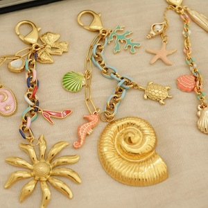 Bag Keychain Charms · Purse Handbag Accessories · Cute Summer Bag Charms · Stainless Steel · Colorful Bag Charms · Bag Accessories For Women