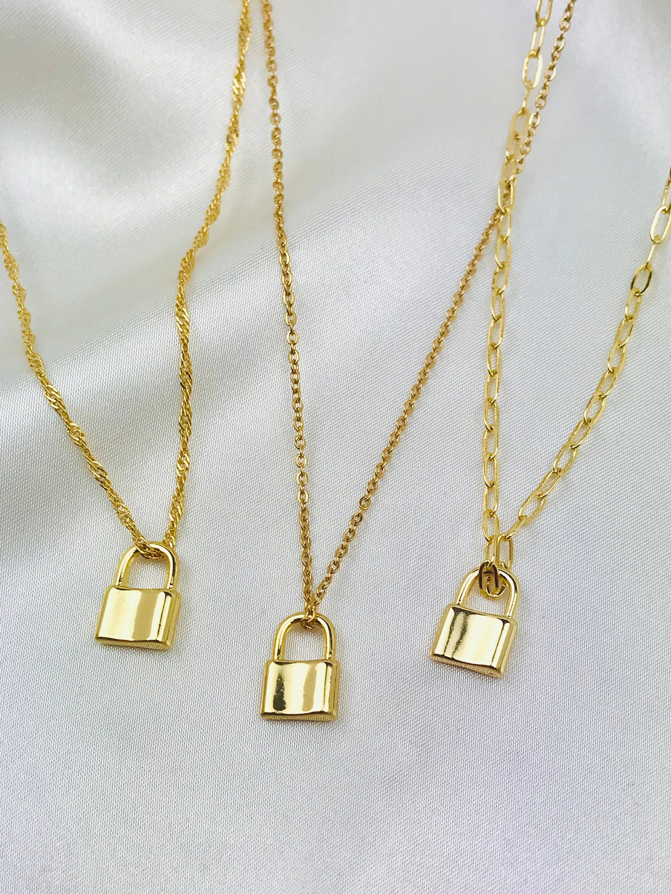 Gold Padlock Earrings Gold Lock Earrings Lock Hoop Earrings Etsy