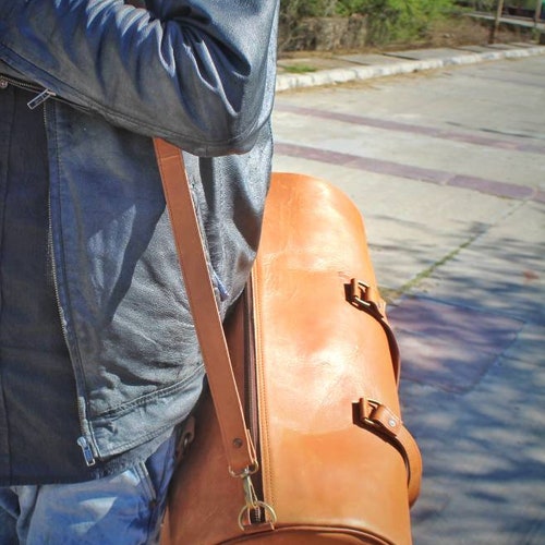 Handmade Leather Duffle Bag Weekend Bag Vacation Holidays Travel Bag Best Men shops Gift Groomsmen Gift