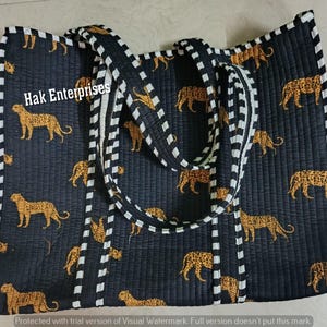 Sac fourre-tout indien à imprimé tigre tibétain, sac à poignée, cartable confortable, sac pour ordinateur portable, sac universitaire, auto tissé, à motifs, cadeau de vacances