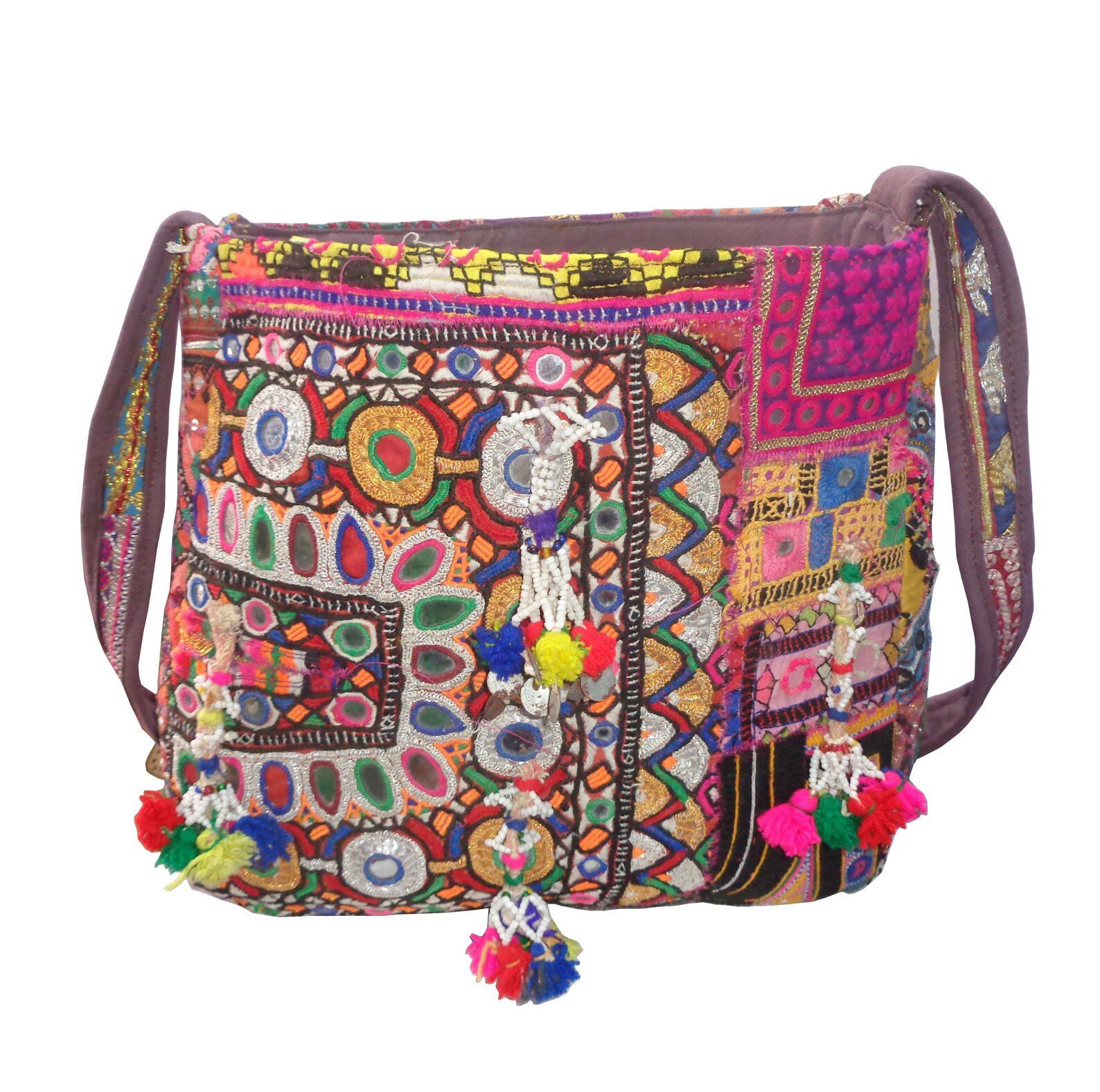 Handmade Vintage Fabric Cross Body Bag Eco friendly Sling Etsy