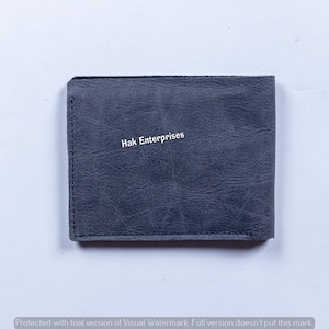 Cartera personalizada para hombre / Cartera de cuero de primera calidad / Regalo para él / Aniversario, padrinos de boda, cumpleaños / Regalo para papá