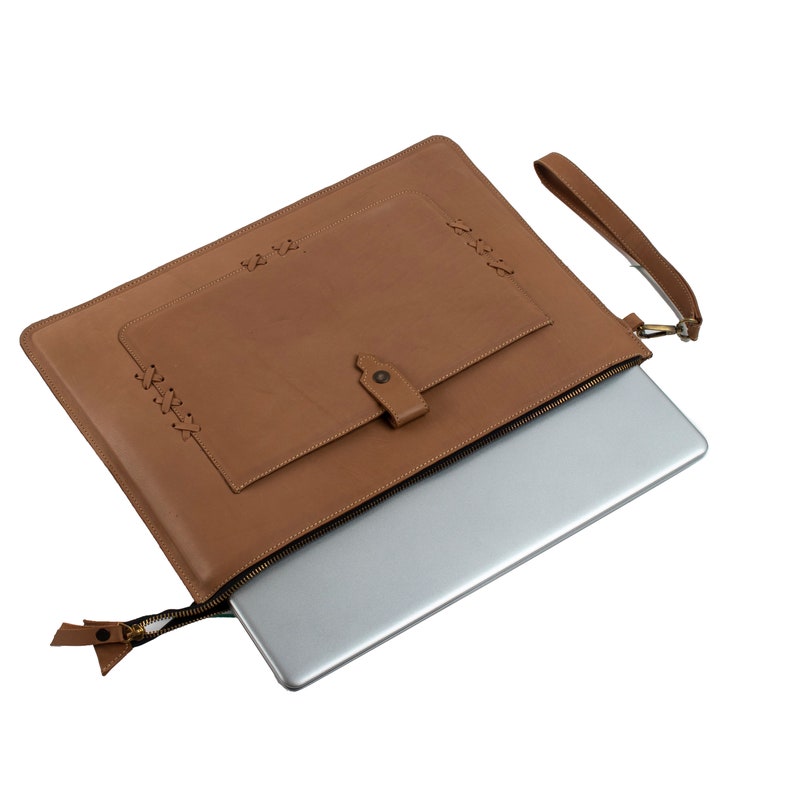 Leather Laptop Sleeve Case Genuine Leather Laptop Cover for Etsy UK