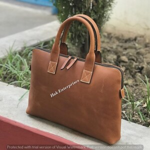 Brown Genuine Leather Laptop Sleeve Laptop Bag Macbook Pro Case Macbook Pro Cover Macbook Air Gift For Her Graduation Gift.