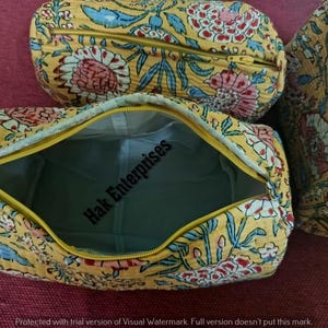 Floral Print Cosmetic pouch Bag, Toiletry bag waterproof