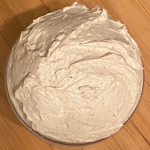 Nutmeg and Coffee and Chebe  infused Whipped Hair Butter / Whipped Hair Frosting / Hair Growth Butter