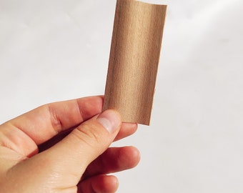 Conjunto de muestra de mechas de madera / mechas de madera / mechas de madera crujientes / mecha de vela de madera natural / materiales de velas