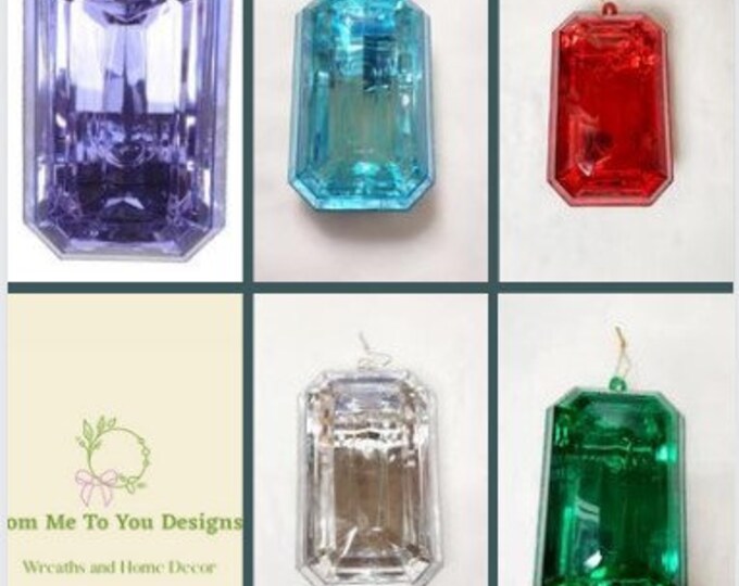 8christmas Ornament, Large Jewel Ornament, Elegant Decoration, Wreath