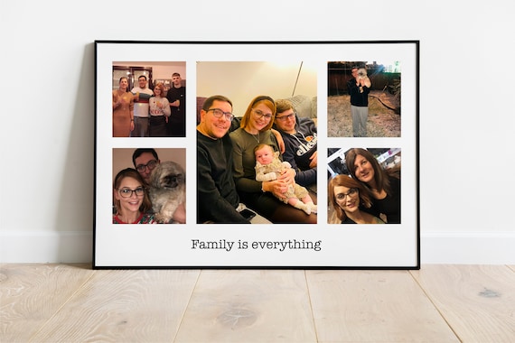 Collage Photo frame Set of 4 My Family Design 5