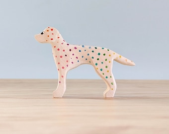 Dalmatian Dog Wooden Toy ~ Rainbow Toys ~ Open-Ended Play ~ Handmade Wooden Toys ~ Australian Animal Toys ~ Waldorf, Montessori Inspired