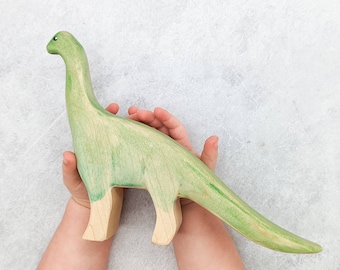 Brontosaurus Wooden Toy ~ Brachiosaurus ~ Wooden Dinosaur ~ Wooden Toys ~ Waldorf, Montessori Inspired ~ Australian Made Toys