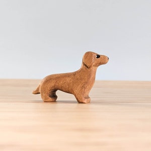 Dachshund Dog Wooden Toy Timber Toys Open-Ended Play Handmade Wooden Toys Australian Animal Toys Waldorf, Montessori Inspired image 2