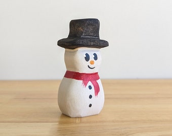 Snowman Wooden Toy ~ Timber Toys ~ Open-Ended Play ~ Handmade Wooden Toys ~ Christmas Toys ~ Waldorf, Montessori Inspired