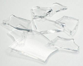 Fake Glass Shards (REUSABLE) - Special Effects Makeup Prop for Halloween | Siliglass