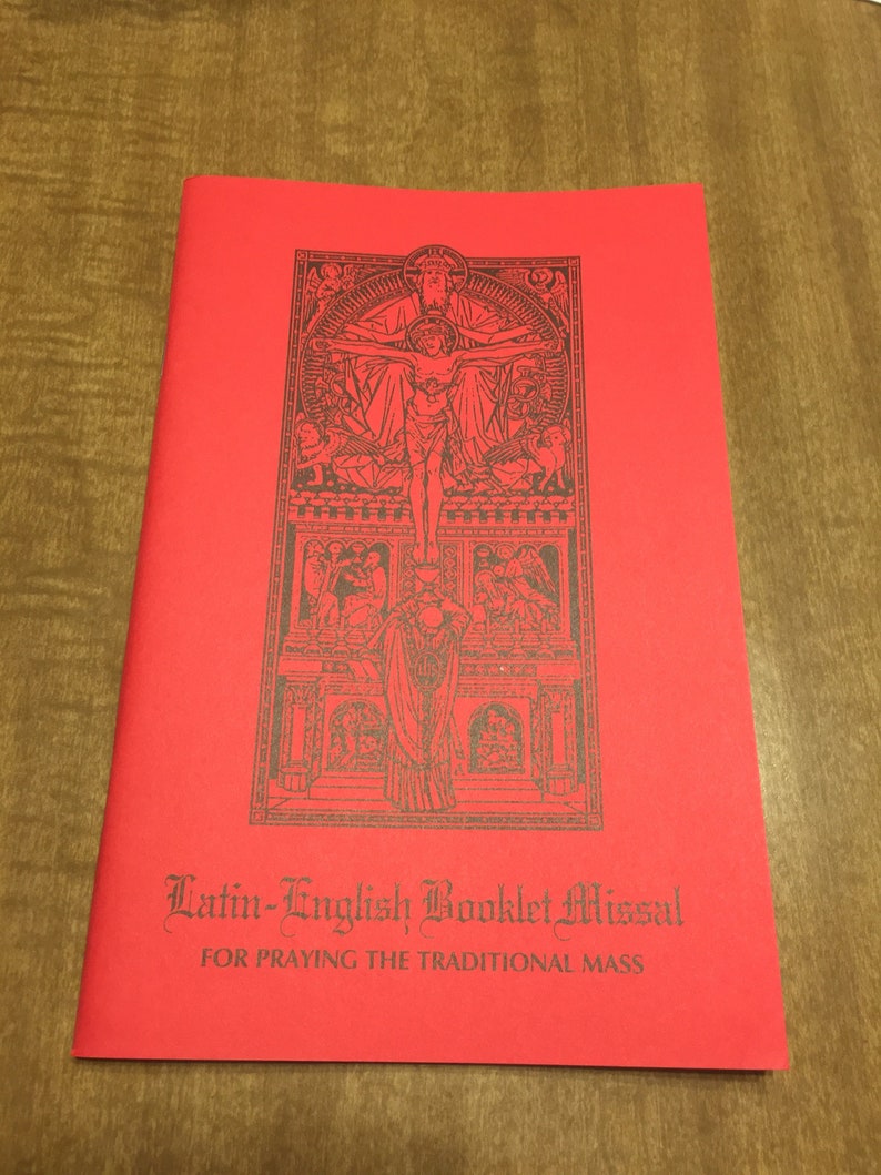 New Latin-English Booklet Missal Catholic Traditional Latin Mass Red Missalette FSSP SSPX TLM image 1