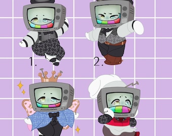 Mr Puzzles Chibi Stickers - Etsy