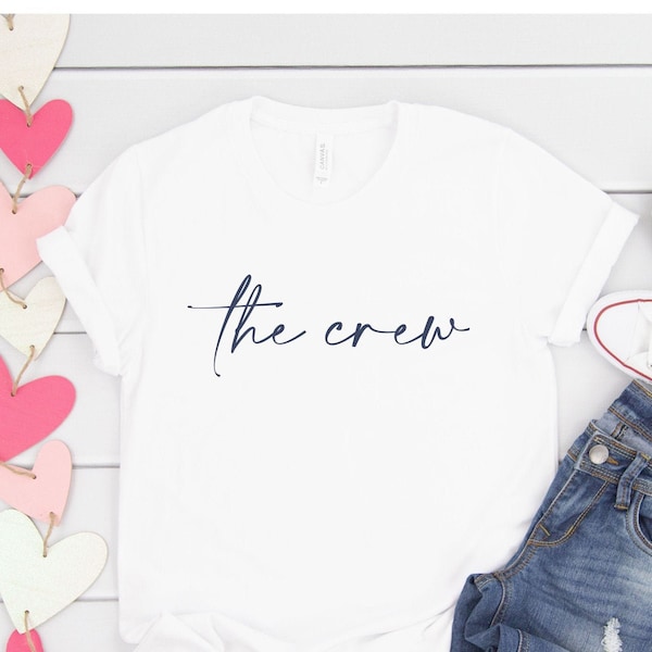 Bügelbild the crew Tshirts, Spruch für Taschen DIY, Bügelbild um kreativ zu werden, Geschenk, Geschenkidee, JGA, Jungesellenabschied,Familie