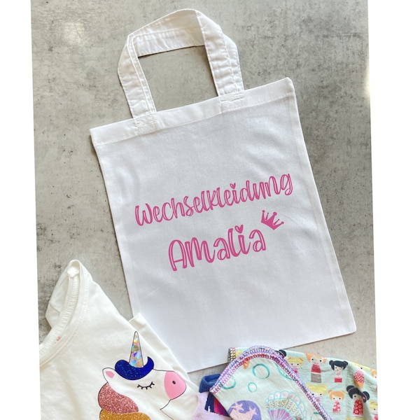 Tasche für Wechselkleidung, praktisch für Kindergarten, Kita Aufbewahrung, Krippe, Tagesmutter,Geschenk,Geschenkidee Kindi