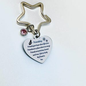 Freundschaft Beste Freunde BFF Motivierend Inspiration Schlüsselanhänger Taschenanhänger Nettes Geschenk Hausschlüssel Schlüsselanhänger