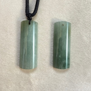 Jadeite Pendant, Natural Grade A Jade, Handmade Burmese Jadeite, Father&#39;s Gift, Lucky Gift for Her, Jadeite Pendant for Men, Real Jade