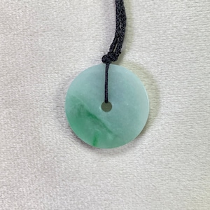A-Grade Natural Jade Disc Pendant, Jade Necklace, Jade Jewelry Gift, Gifts For Her, Natural Sleek Pendant, Perfect Birthday Gift, Round Jade