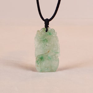 Jade Jewelry, Jade Pendant, Lucky Jade Necklace, Gemstone Pendant, Gemstone Necklace, Grade A Green Jadeite, Gift for Her, Green Jadeite