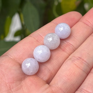 Loose Jade Beads, Genuine Type A Jade, Loose Gemstone, Hole Drilled Bead, Wholesale Gemstone