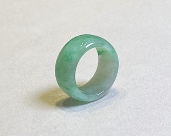 US 9.25 Jade Ring, Genuine Green Jade Band Ring, Minimalist Ring, Jadeite Ring, Natural Burmese Jade Ring, Top Quality Jade, Jadeite Jewelry