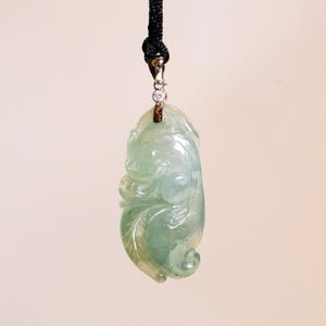 18k White Gold Green Jade Pendant with Real Diamonds, Jadeite Necklace, Type A Jadeite, Jadeite Jewelry, Birthday Gifts, High Quality Jade
