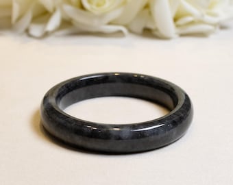 54mm-60mm Grey Jade Bangle (Certified) | Type A Natural Burmese Jadeite