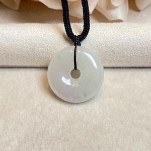 Natural Grade A Green Jadeite Jade, Lucky Jade Pendant, Gemstone Pendant, Jade Jewelry Gifts, Round Jadeite, Birthday Gift, Jadeite Necklace