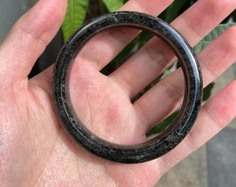 54-60.9mm Natural Flat Jade Bangle Bracelet Jewelry, Unique Jade Bangle, Genuine Natural Jade, Fashion Bangles, Jadeite Bracelet, Gifts