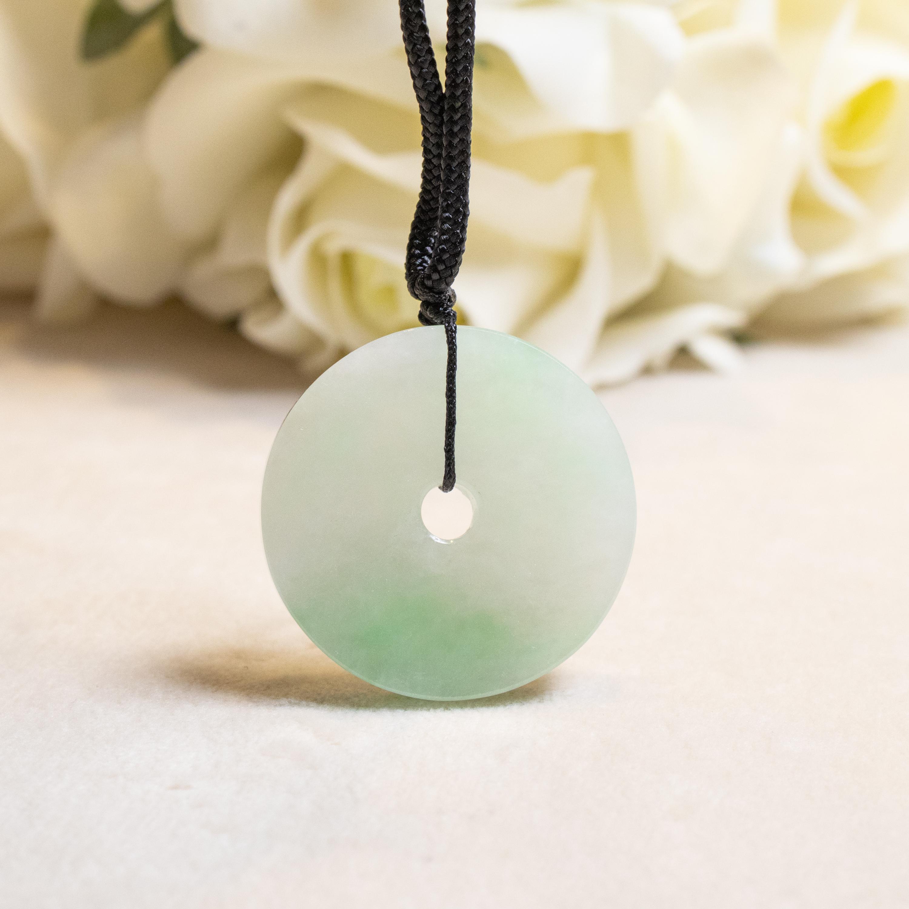 天然石 ネックレス 台湾翡翠 8mm ジェイド ひすい 緑 グリーン 
