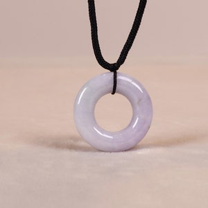Jade Donut Jewelry, Purple Donut Jade  Pendant, Natural Genuine Jade Gemstone, Peace and Luck Jade, Jade Necklace Men, Gifts for Women, Gift