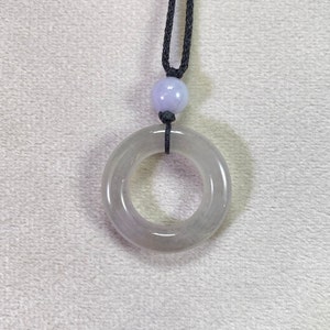 Donut Jade Pendant, Jade Jewelry, Natural Genuine Jade Gemstone, Peace Jade, Jade Necklace Men, Gifts for Women, Premium Jade, Handmade