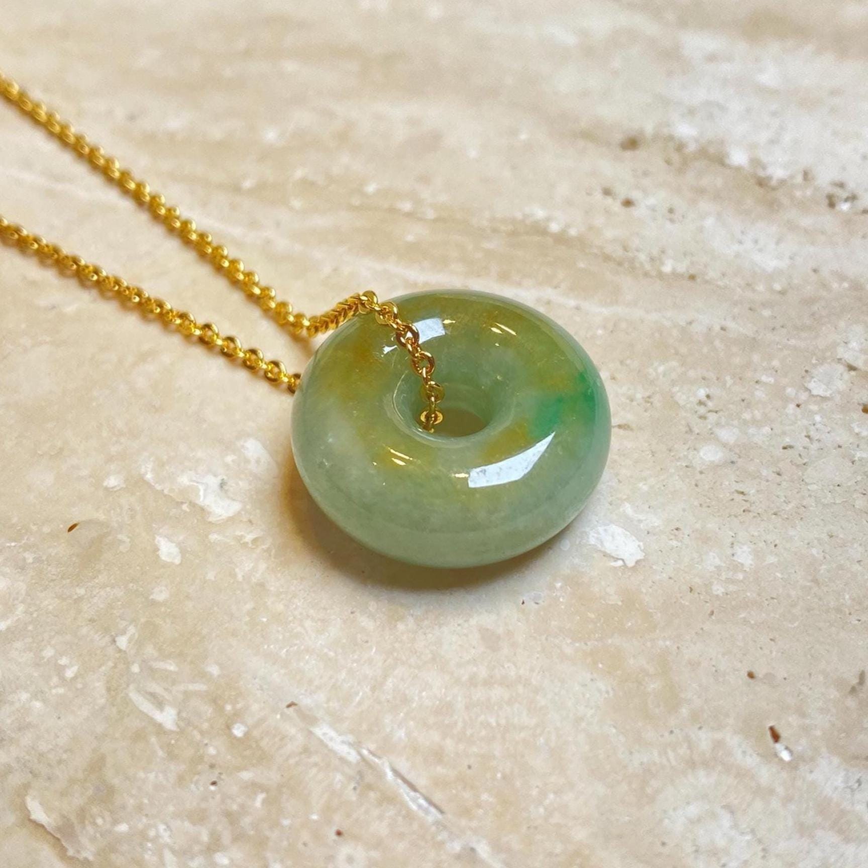 Jade donut pendant - Etsy 日本