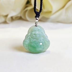 本物の翡翠ラウンドペンダント、本物のビルマ翡翠ペンダントネックレス