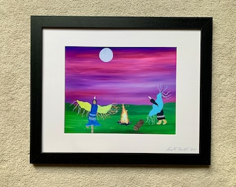 Fancy dancers print