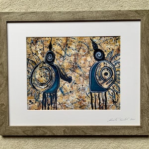 Native warriors print