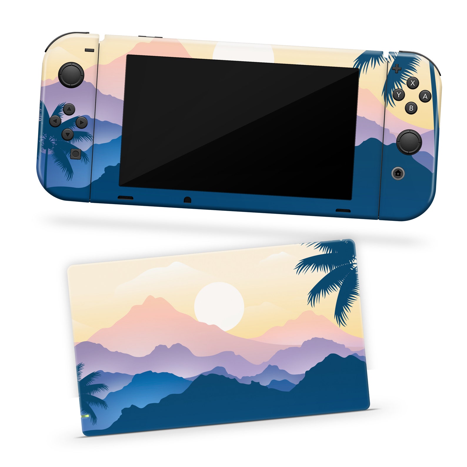 Sunrise Nintendo Switch Nature Palm the Mountains Decal Switch Etsy