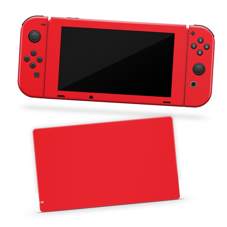 Classic Red Skin for Nintendo Switch Decal Solid Color Switch Etsy
