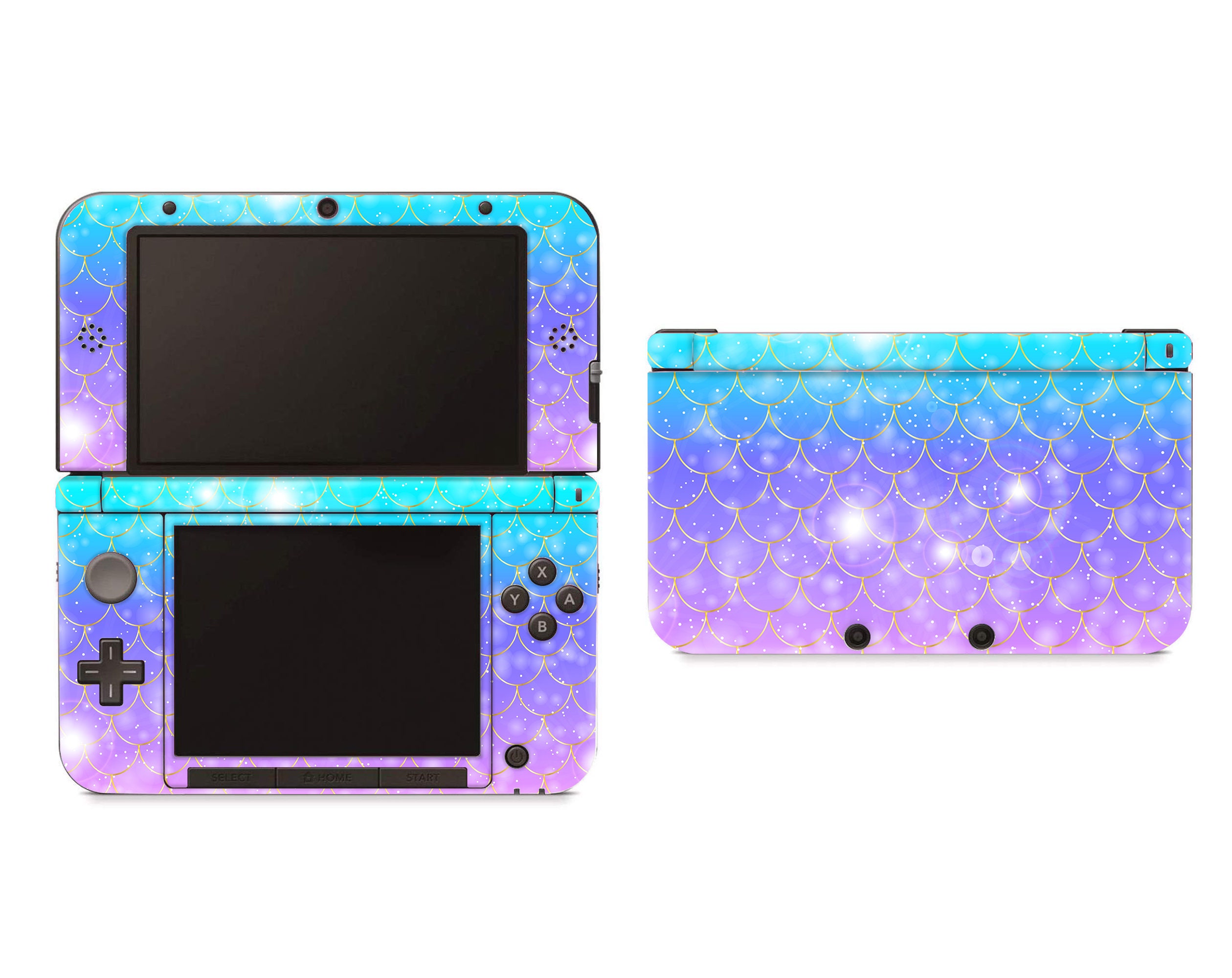 Scales Skin for 3DS Decal Blue Purple Skin Etsy