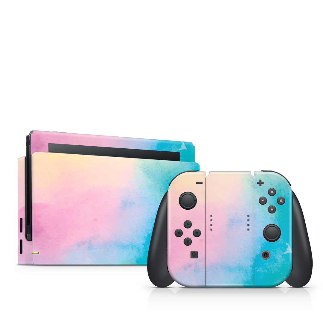 Bright Pink Blue Skin for Nintendo Switch Decal Switch Skins Etsy