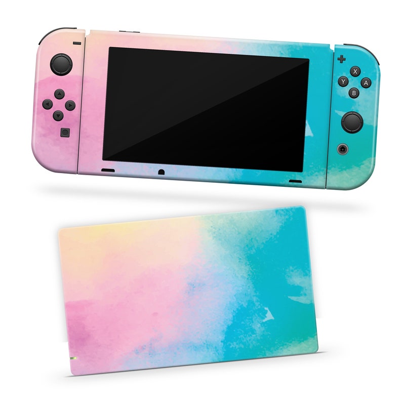 Bright Pink Blue Skin for Nintendo Switch Decal Switch Skins Etsy