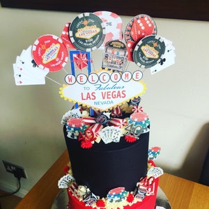 Las Vegas cake decoration topper