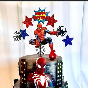 Super Hero Spider Man Birthday cake topper Spiderman