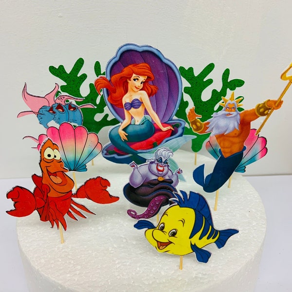 Ariel little mermaid double sided on sticks (unofficial)