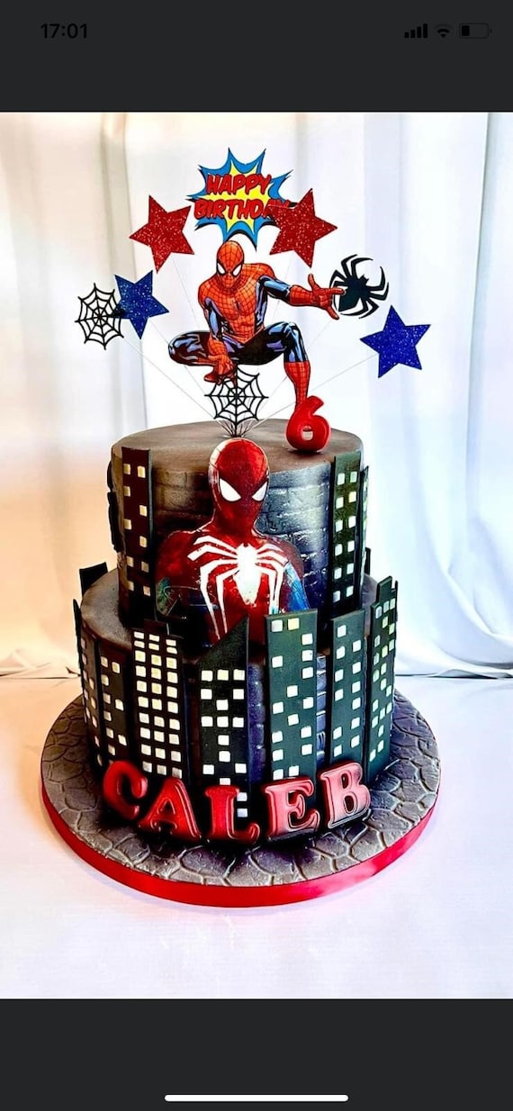 Spiderman Cake Topper – Magicalkraftsbymk