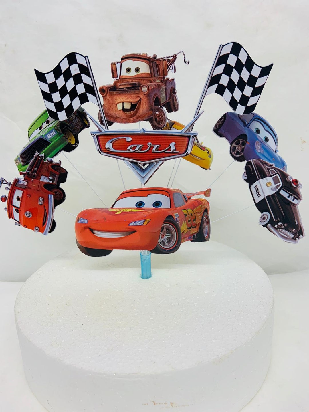 Pixar Cars, Lightning Mcqueen, Fire Engine Police Car Etc unofficial Etsy UK